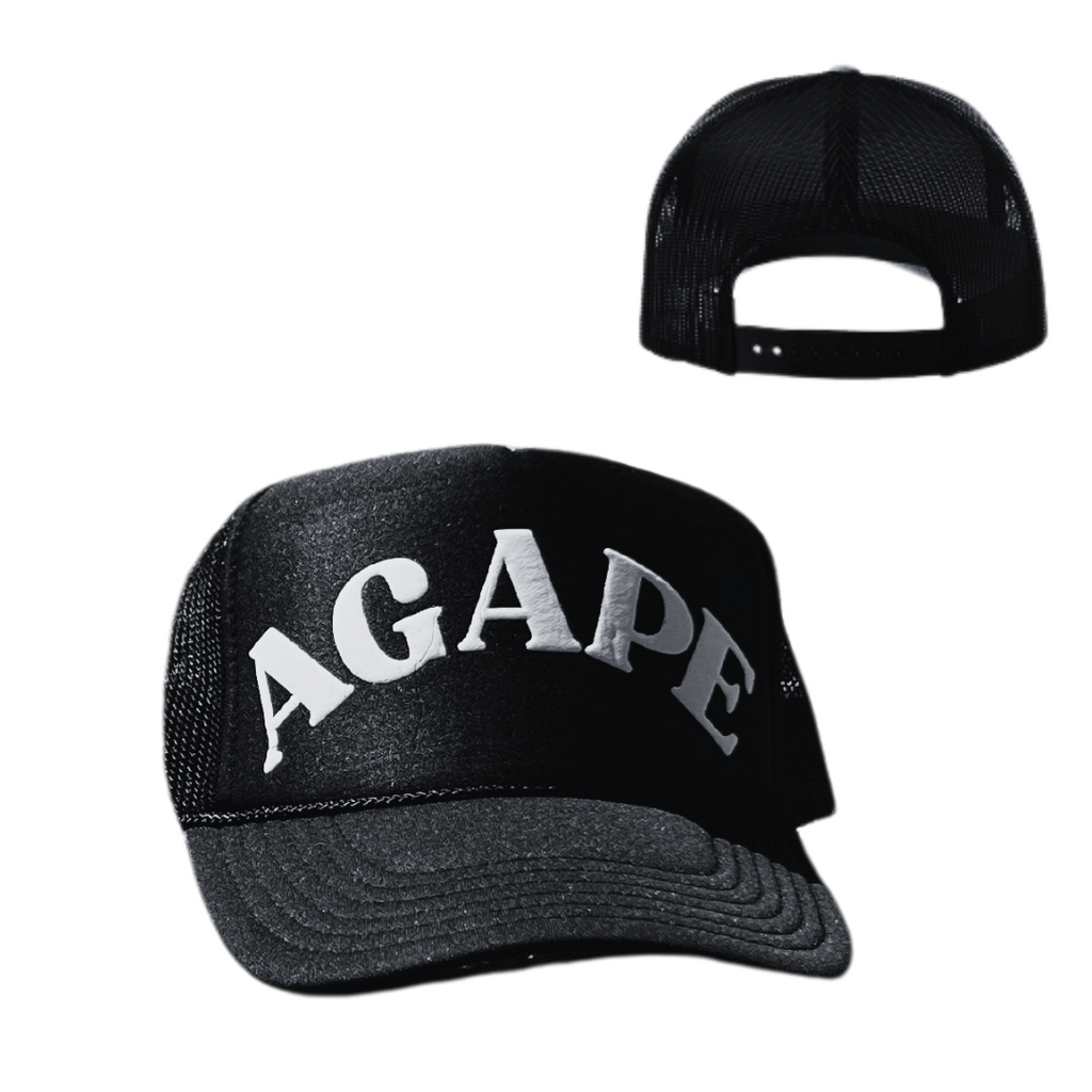 AGAPE Trucker Hat (black/white)