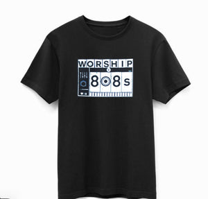 Worship + 808s ♣️🏠 black T-shirt