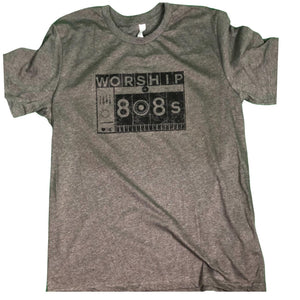 Worship + 808s ♣️🏠 dark heather grey T-shirt
