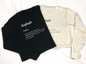 AGAPE Defined long sleeve tee