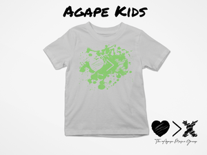 Grey/Green Paint Splash Logo T-shirt (Toddler and Youth)